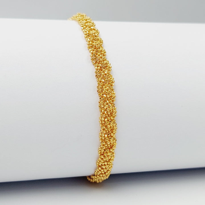 Malaysian Bracelet Made Of 21K Yellow Gold by Saeed Jewelry-28539
