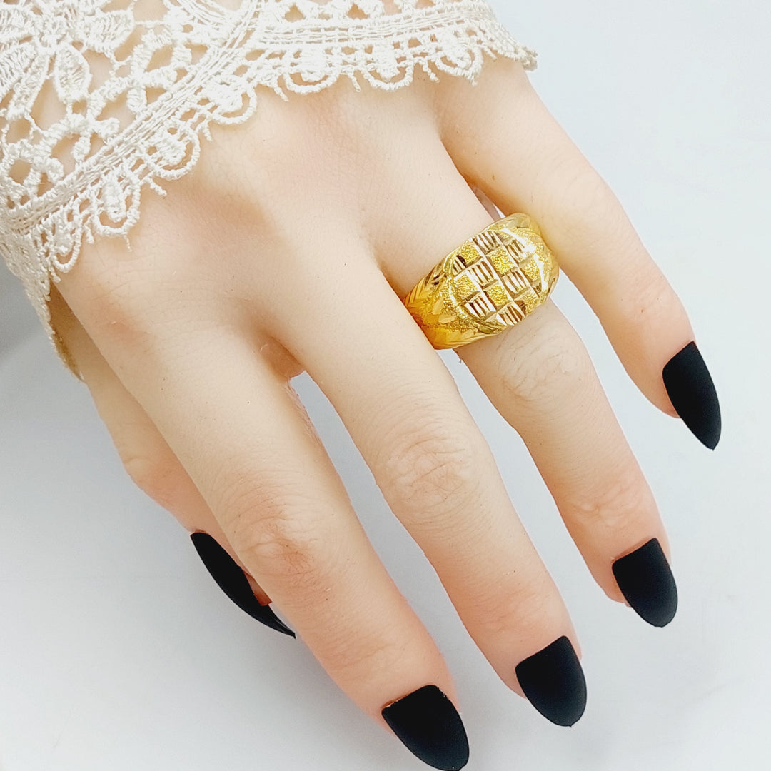 Mens Ring Made Of 21K Yellow Gold by Saeed Jewelry-28351