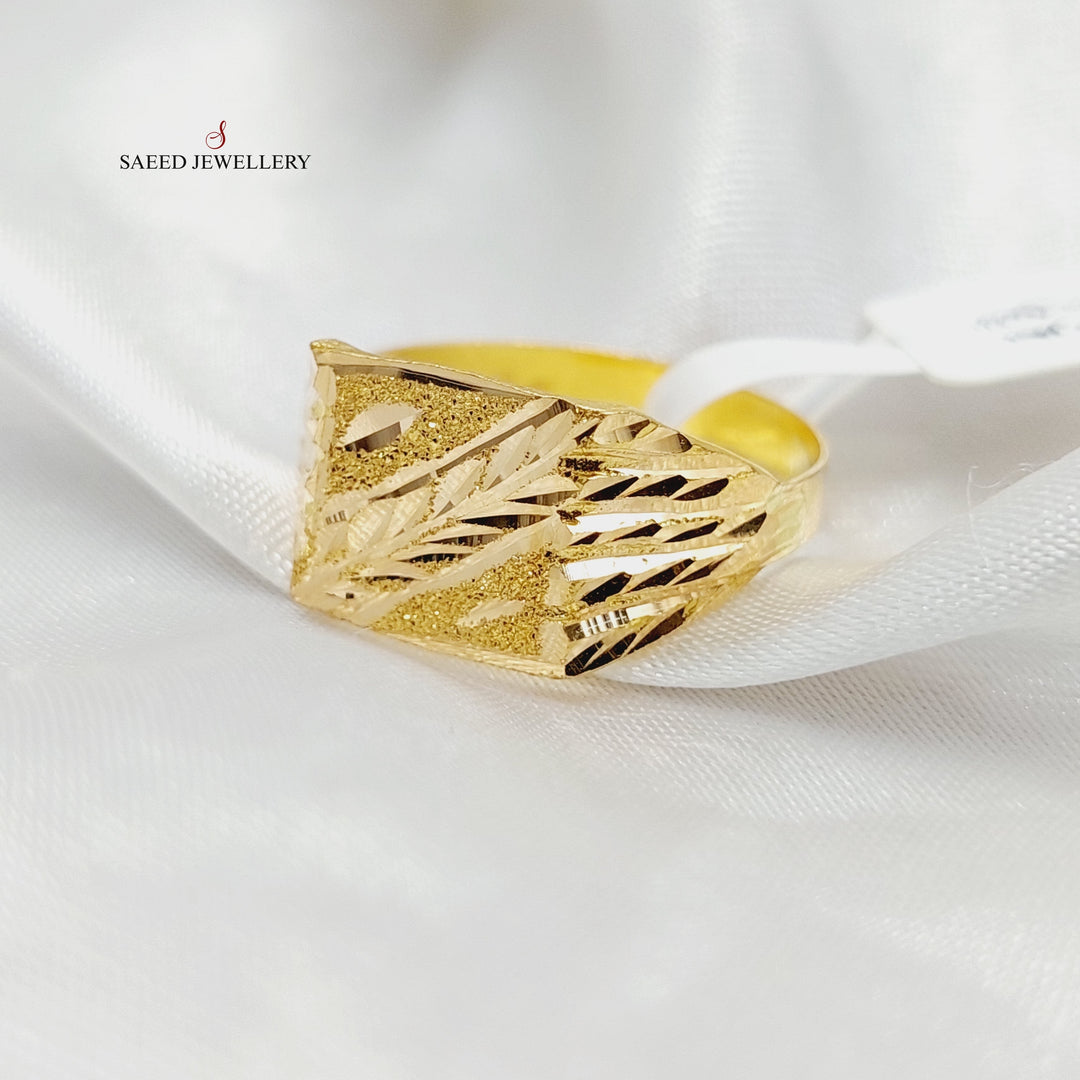 Mens Ring  Made Of 21K Yellow Gold by Saeed Jewelry-29256