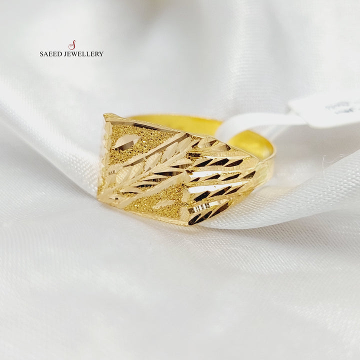Mens Ring  Made Of 21K Yellow Gold by Saeed Jewelry-29256
