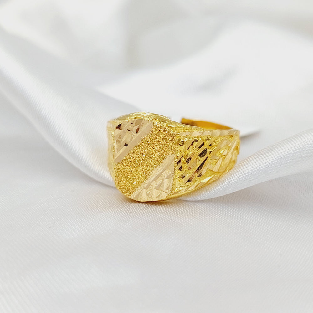 Mens Ring  Made of 21K Yellow Gold by Saeed Jewelry-31054