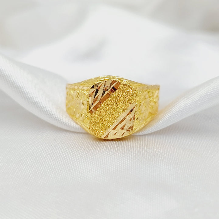 Mens Ring  Made of 21K Yellow Gold by Saeed Jewelry-31054