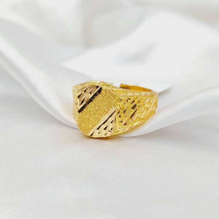 Mens Ring  Made of 21K Yellow Gold by Saeed Jewelry-31054