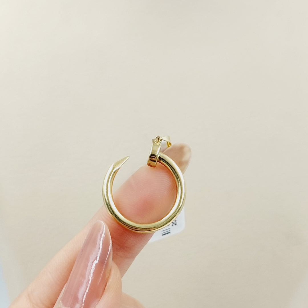 Nail Pendant  Made Of 18K Yellow Gold by Saeed Jewelry-30509