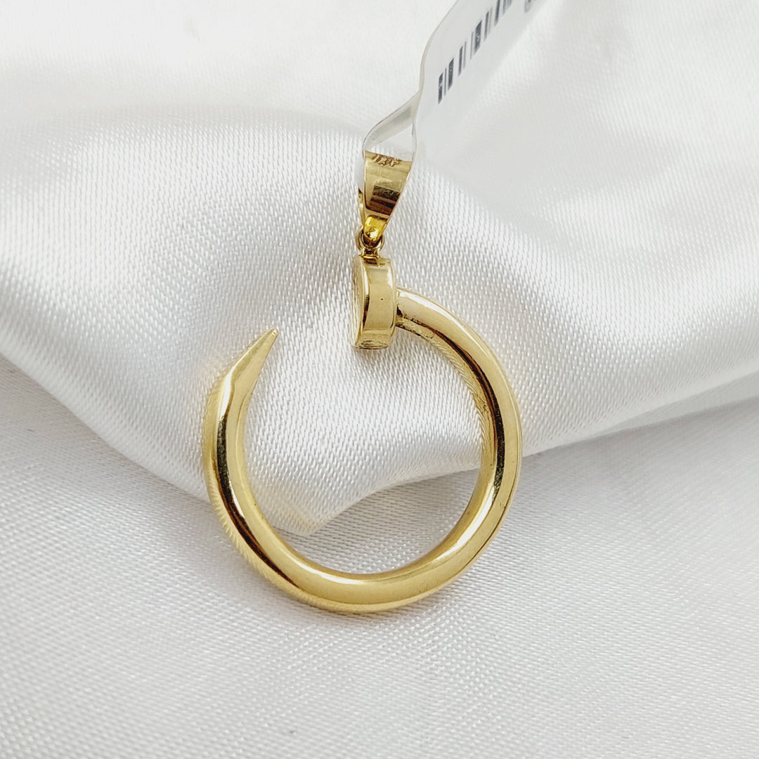 Nail Pendant  Made Of 18K Yellow Gold by Saeed Jewelry-30509