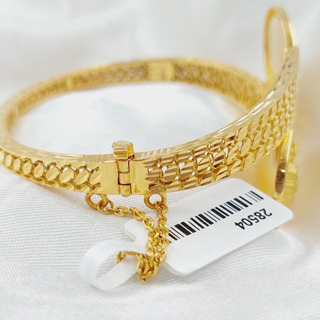 Ounce Bracelet Made Of 21K Yellow Gold by Saeed Jewelry-28504