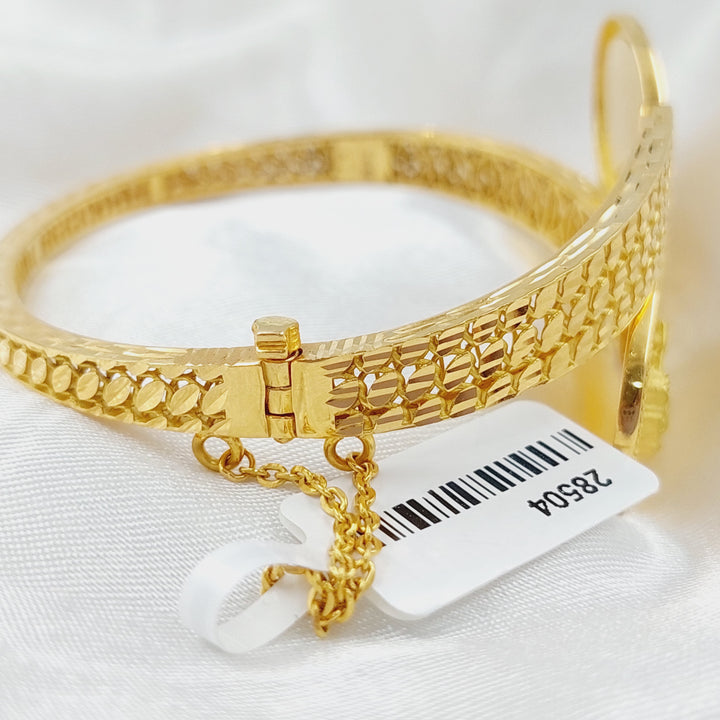Ounce Bracelet Made Of 21K Yellow Gold by Saeed Jewelry-28504