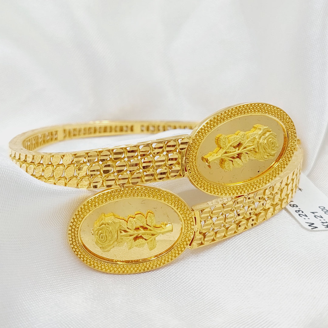 Ounce Bracelet Made Of 21K Yellow Gold by Saeed Jewelry-28504