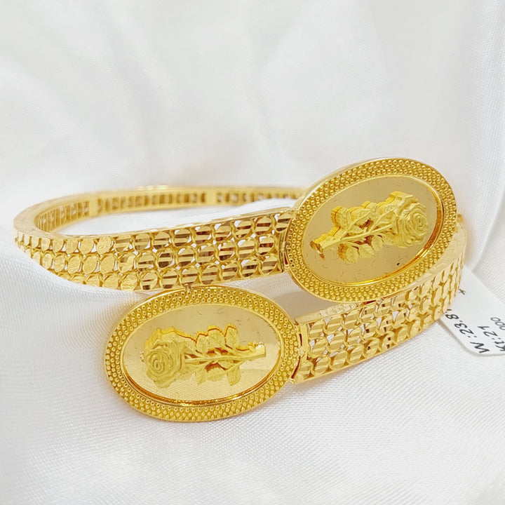 Ounce Bracelet Made Of 21K Yellow Gold by Saeed Jewelry-28504