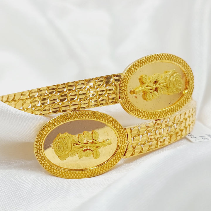 Ounce Bracelet Made Of 21K Yellow Gold by Saeed Jewelry-28504