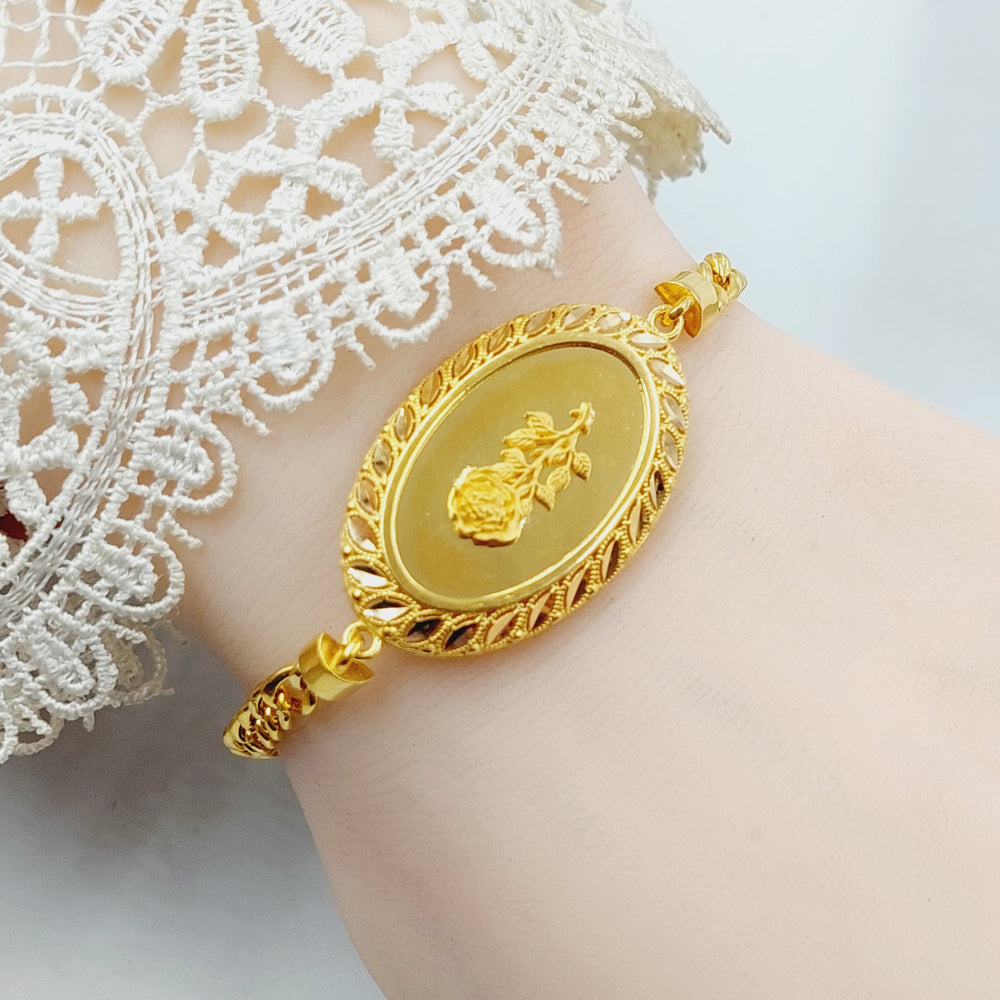 Ounce Bracelet  Made Of 21K Yellow Gold by Saeed Jewelry-28953