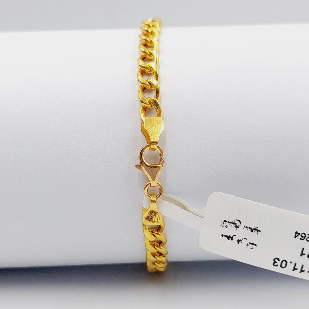 Ounce Bracelet  Made Of 21K Yellow Gold by Saeed Jewelry-28953
