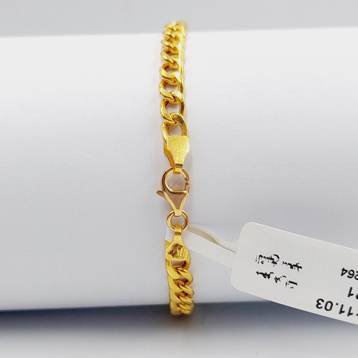 Ounce Bracelet  Made Of 21K Yellow Gold by Saeed Jewelry-28953