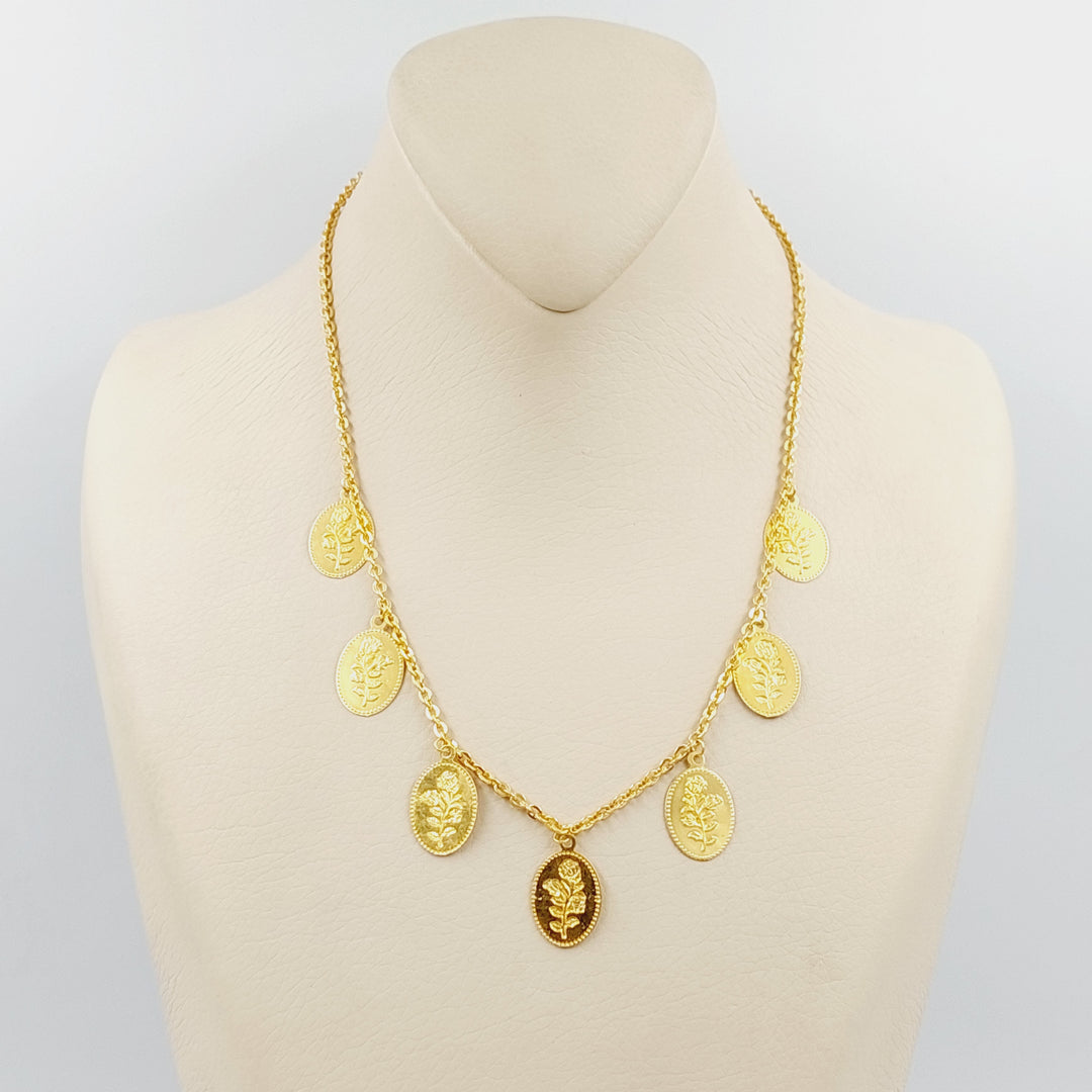 Ounce Dandash Necklace  Made Of 21K Yellow Gold by Saeed Jewelry-30477