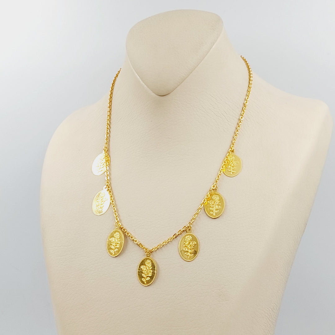 Ounce Dandash Necklace  Made Of 21K Yellow Gold by Saeed Jewelry-30477