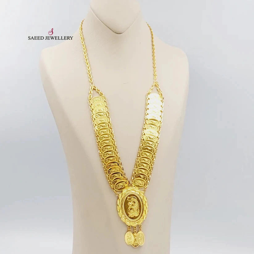 Ounce Necklace  Made Of 21K Yellow Gold by Saeed Jewelry-29446