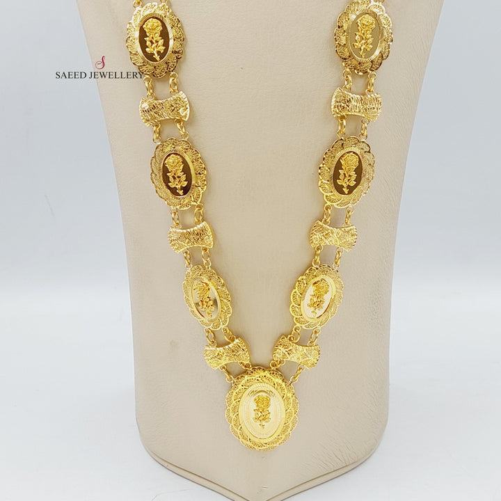 Ounce Necklace  Made Of 21K Yellow Gold by Saeed Jewelry-29864