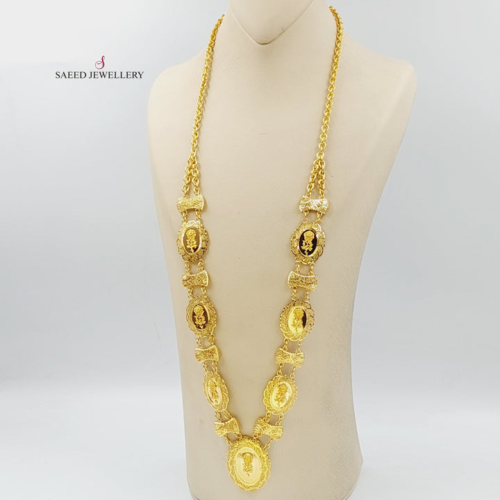 Ounce Necklace  Made Of 21K Yellow Gold by Saeed Jewelry-29864
