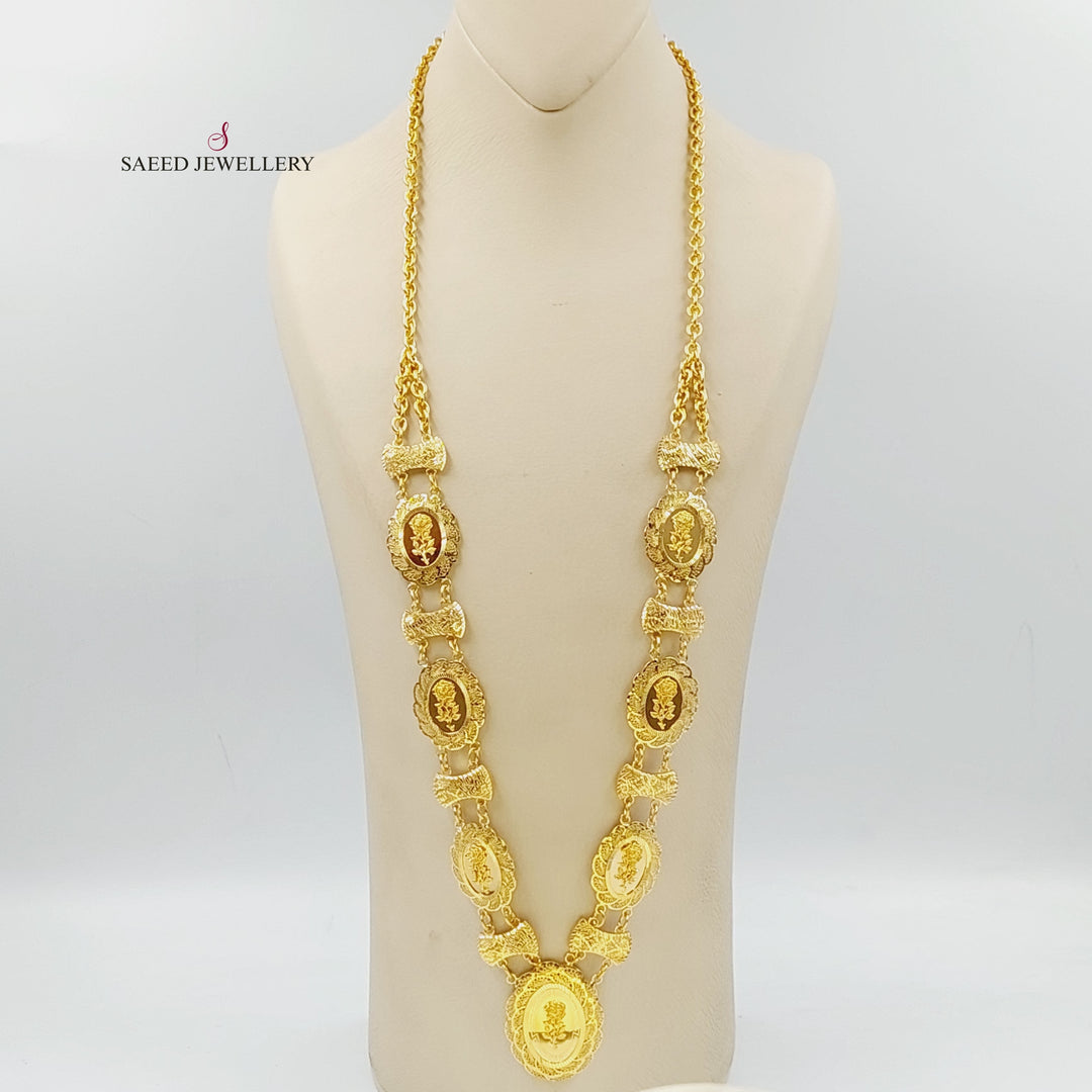 Ounce Necklace  Made Of 21K Yellow Gold by Saeed Jewelry-29864