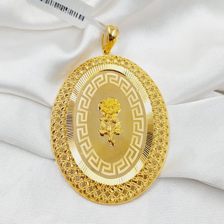 Ounce Pendant  Made Of 21K Yellow Gold by Saeed Jewelry-30475