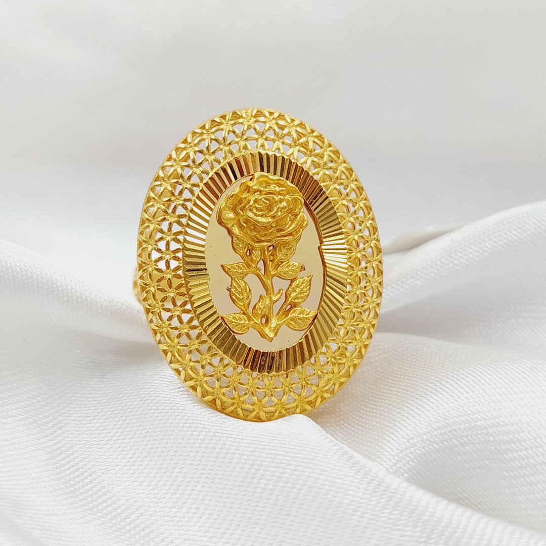 Ounce Ring Made Of 21K Yellow Gold by Saeed Jewelry-28489