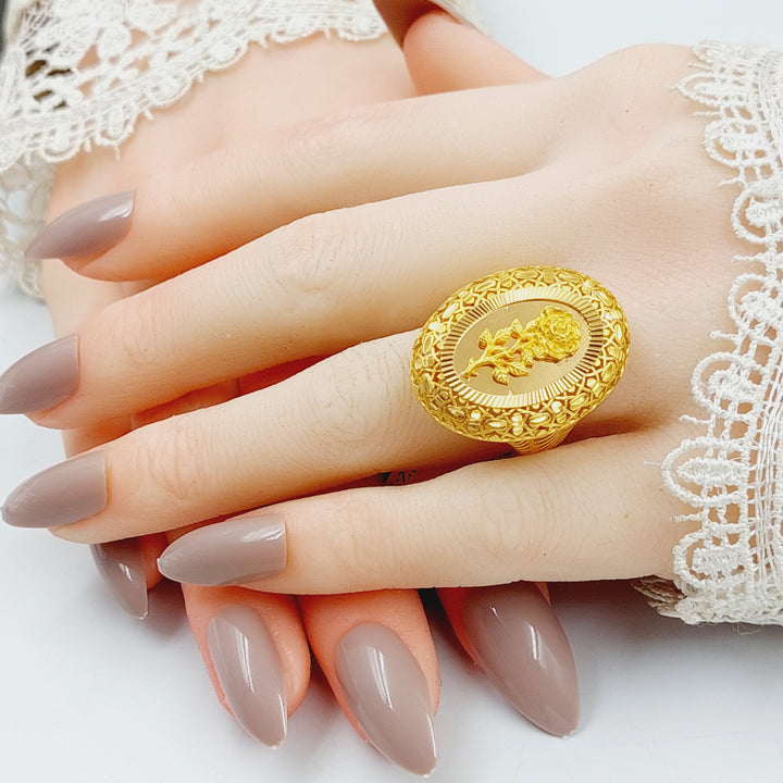 Ounce Ring  Made Of 21K Yellow Gold by Saeed Jewelry-28878