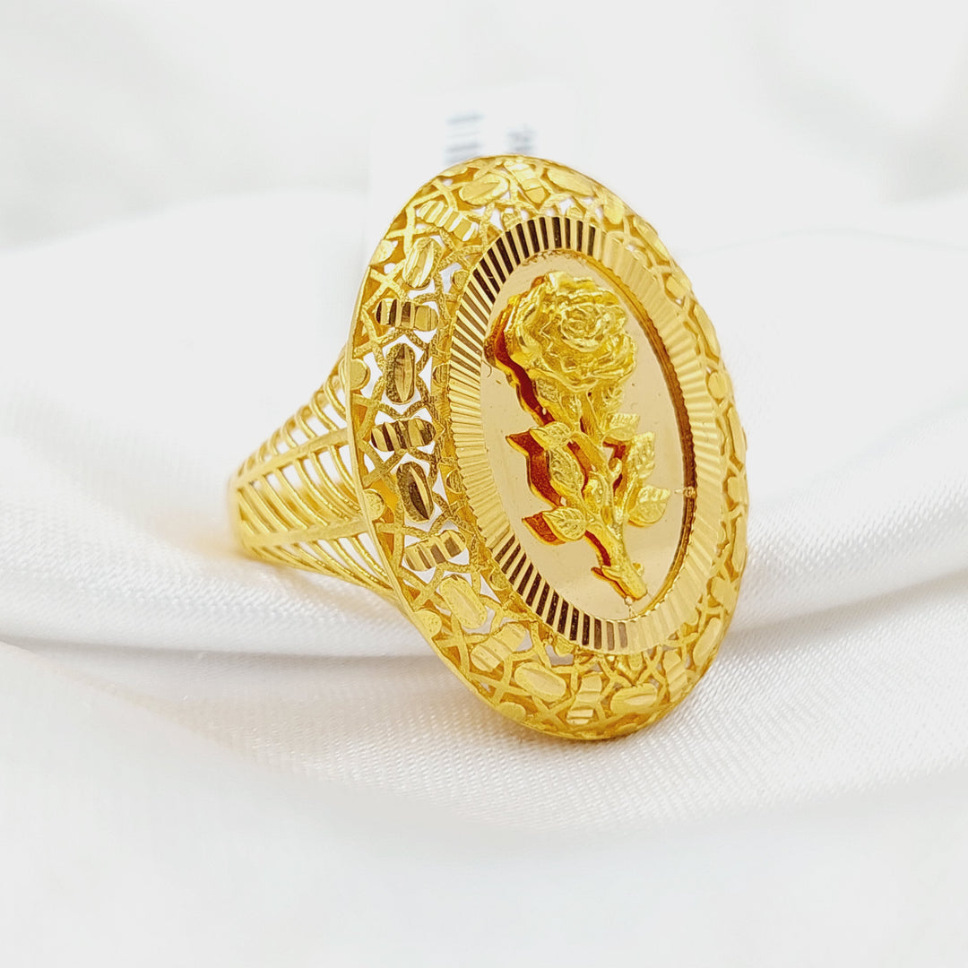 Ounce Ring  Made Of 21K Yellow Gold by Saeed Jewelry-28878