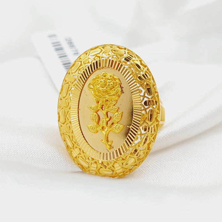 Ounce Ring  Made Of 21K Yellow Gold by Saeed Jewelry-28878