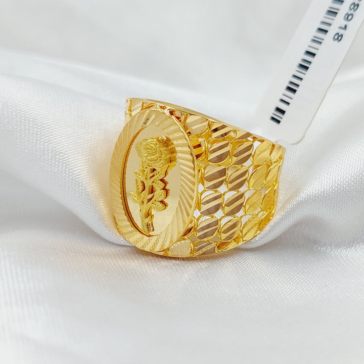Ounce Ring  Made Of 21K Yellow Gold by Saeed Jewelry-28918