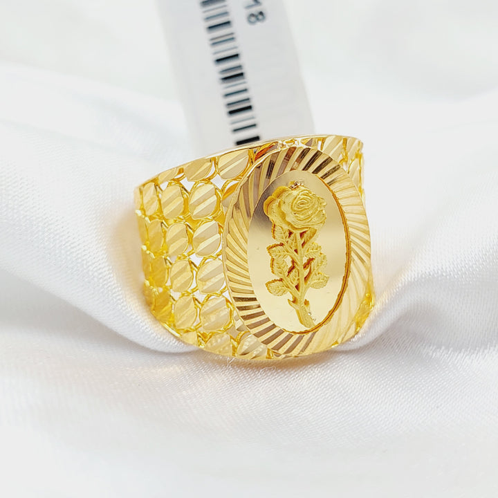 Ounce Ring  Made Of 21K Yellow Gold by Saeed Jewelry-28918