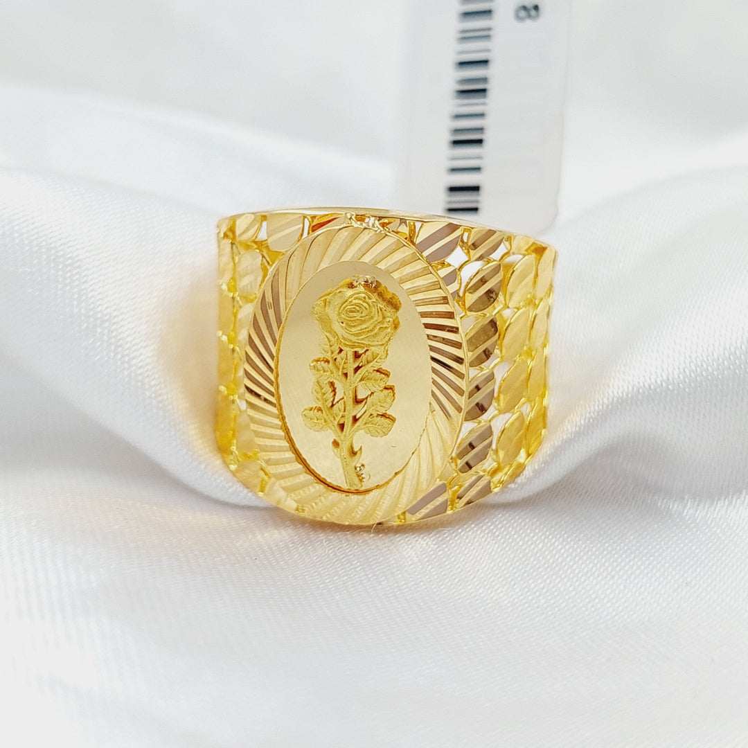 Ounce Ring  Made Of 21K Yellow Gold by Saeed Jewelry-28918