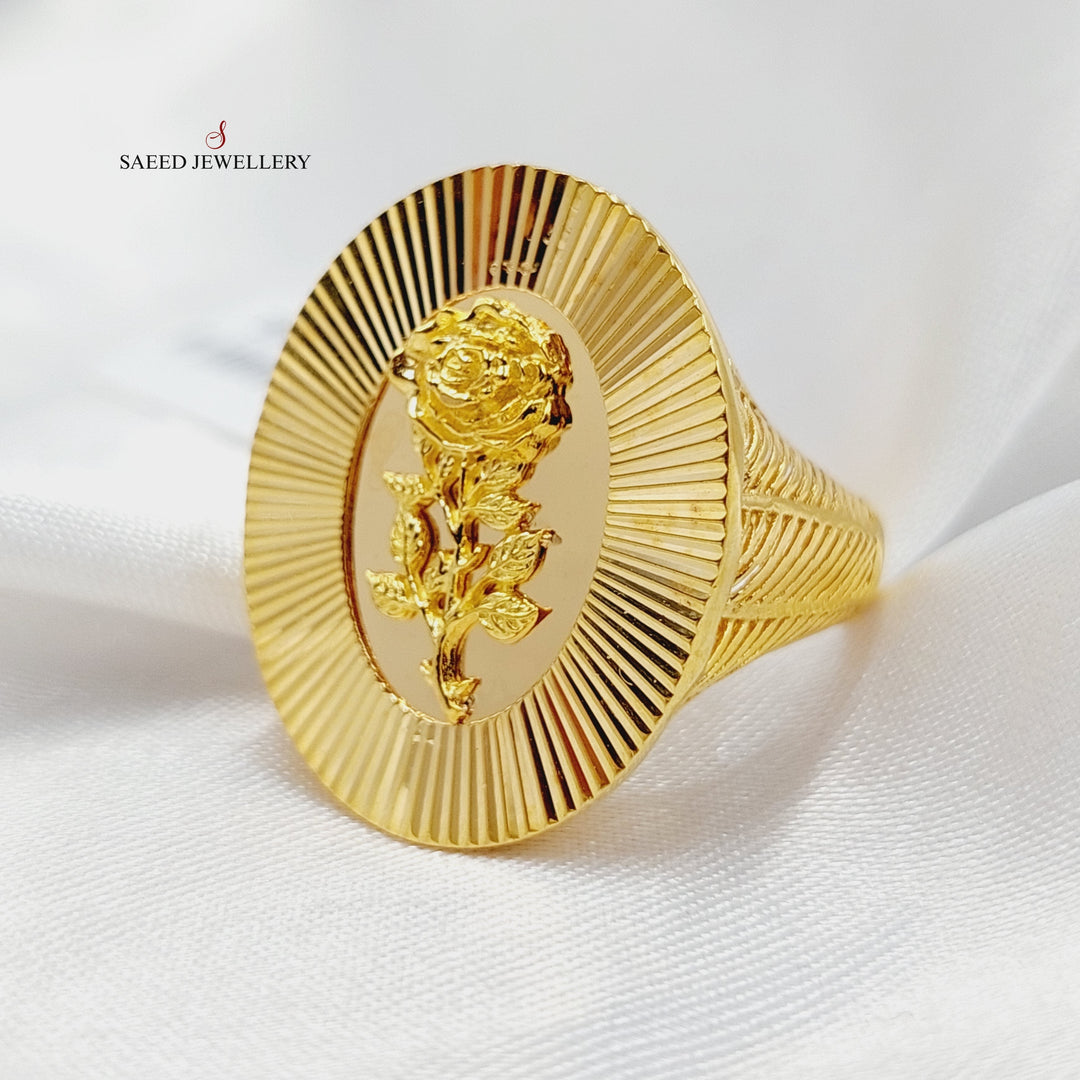 Ounce Ring  Made Of 21K Yellow Gold by Saeed Jewelry-29113
