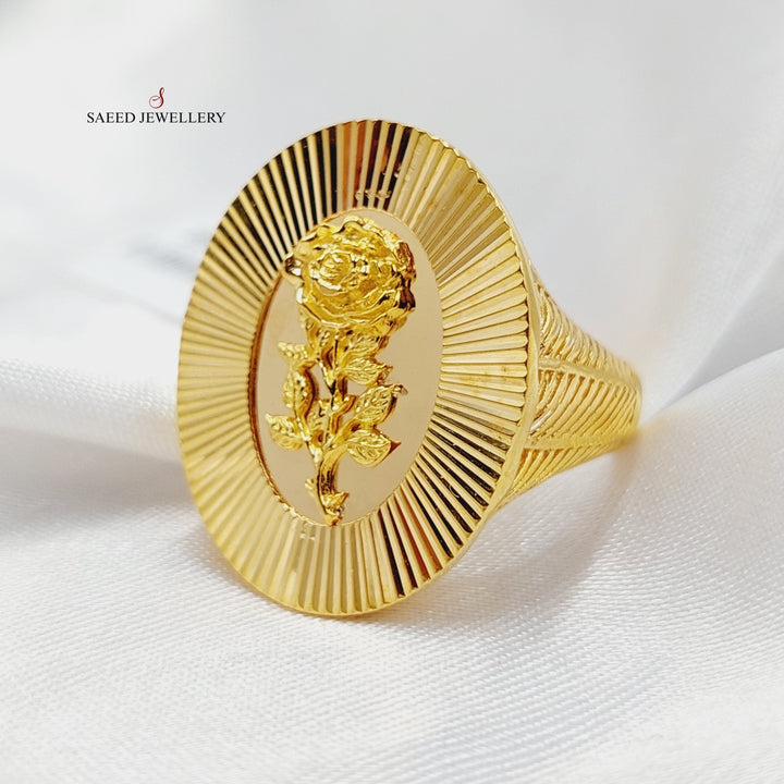 Ounce Ring  Made Of 21K Yellow Gold by Saeed Jewelry-29113