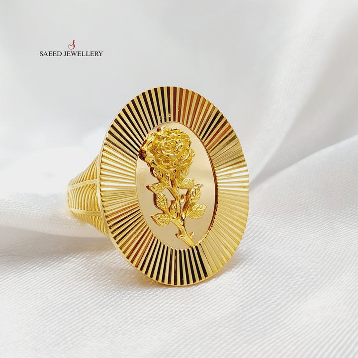 Ounce Ring  Made Of 21K Yellow Gold by Saeed Jewelry-29113