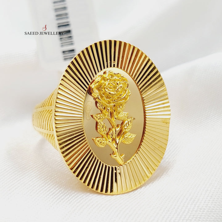 Ounce Ring  Made Of 21K Yellow Gold by Saeed Jewelry-29113