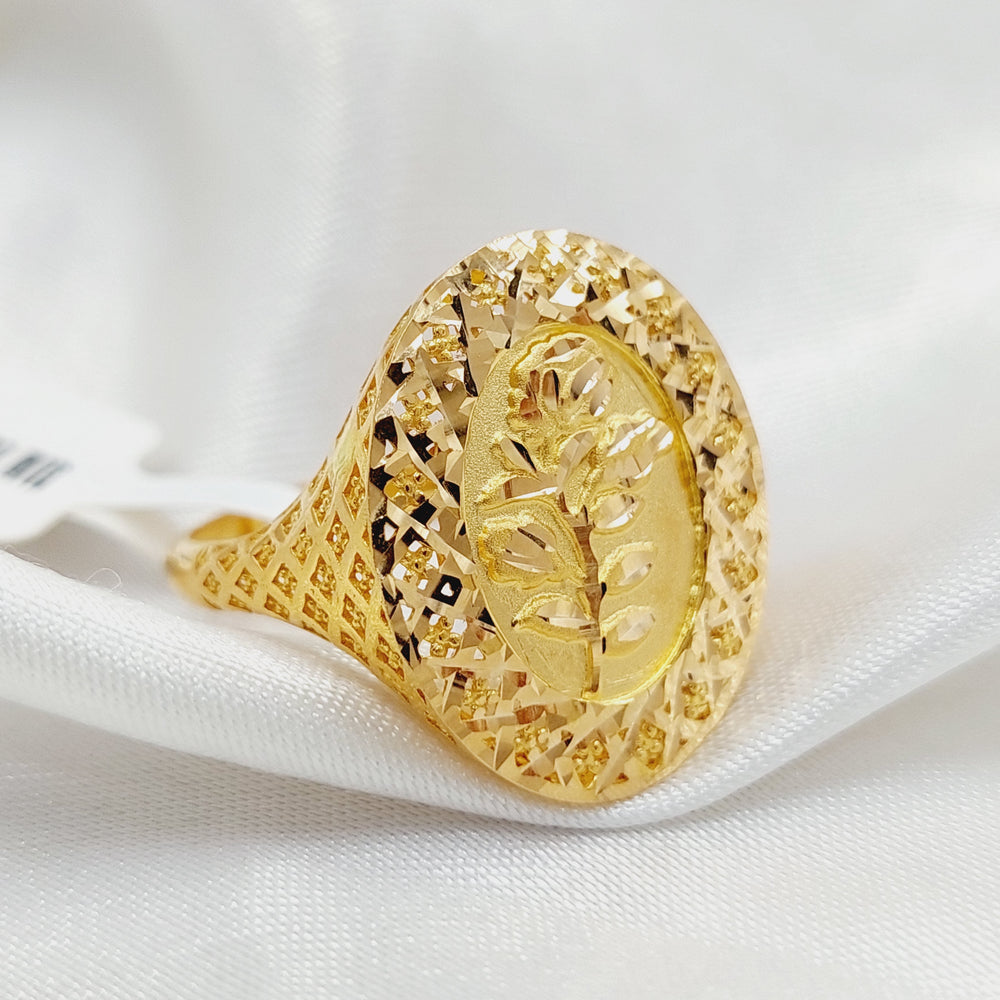 Ounce Ring  Made Of 21K Yellow Gold by Saeed Jewelry-29217