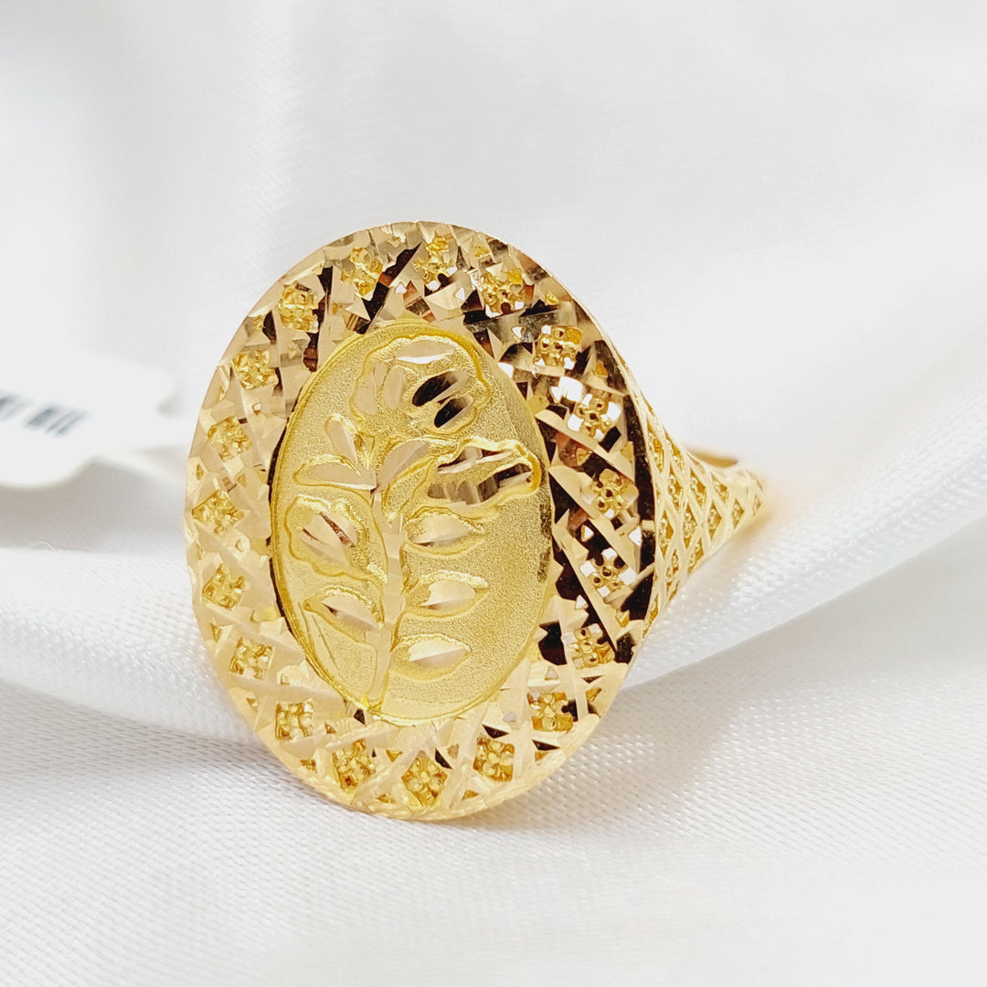 Ounce Ring  Made Of 21K Yellow Gold by Saeed Jewelry-29217