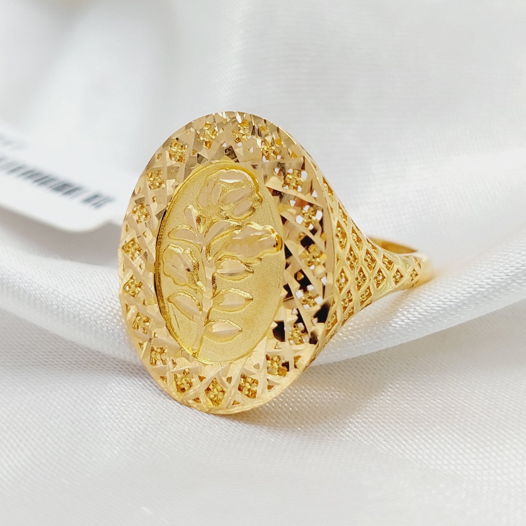 Ounce Ring  Made Of 21K Yellow Gold by Saeed Jewelry-29218