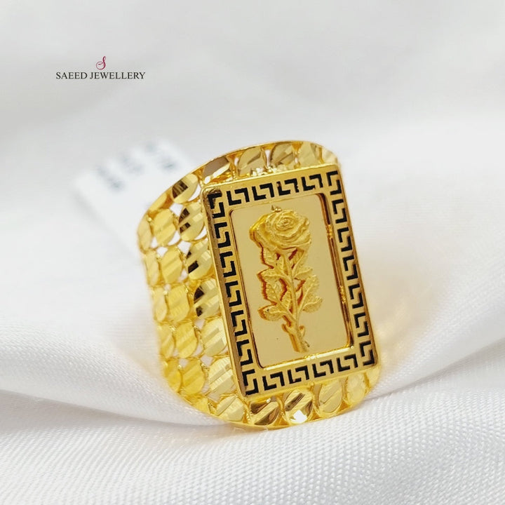 Ounce Ring  Made Of 21K Yellow Gold by Saeed Jewelry-29490