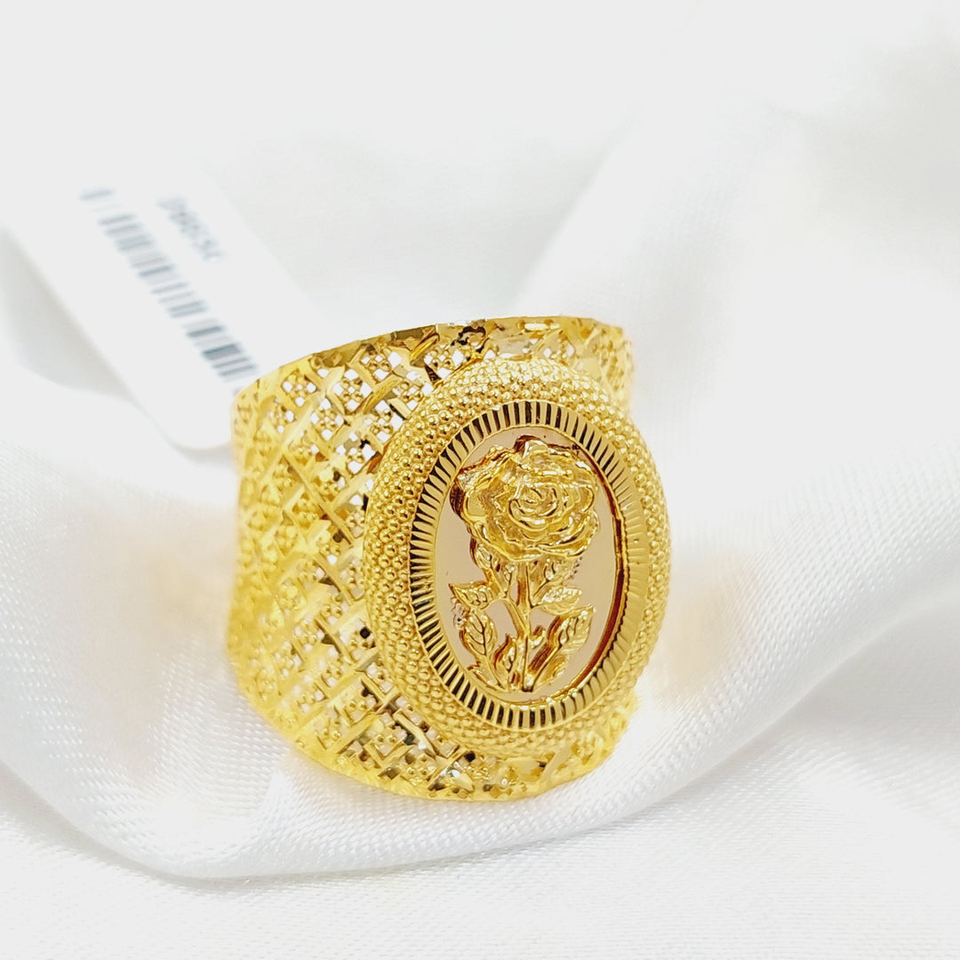 Ounce Ring  Made Of 21K Yellow Gold by Saeed Jewelry-29830