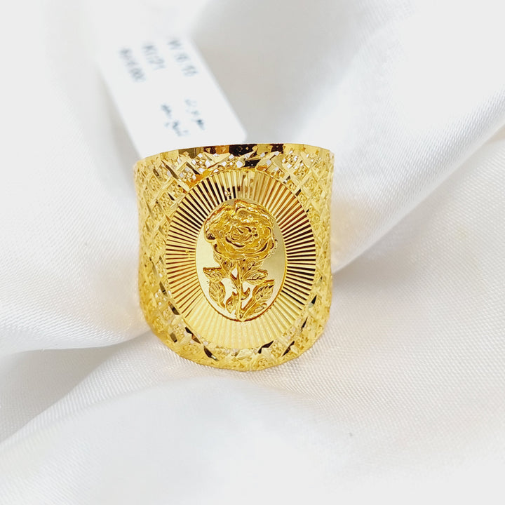 Ounce Ring  Made Of 21K Yellow Gold by Saeed Jewelry-29832