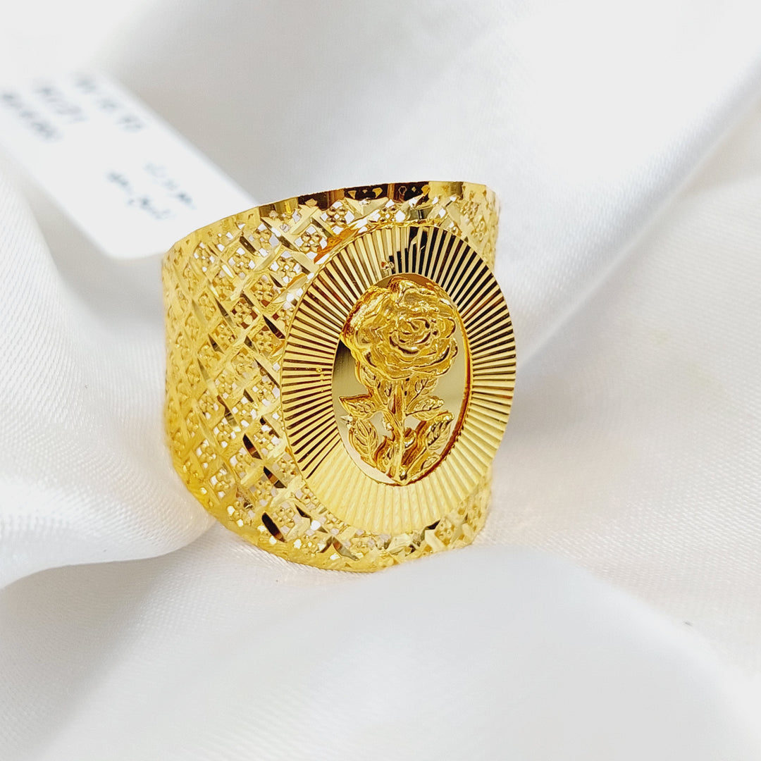 Ounce Ring  Made Of 21K Yellow Gold by Saeed Jewelry-29832