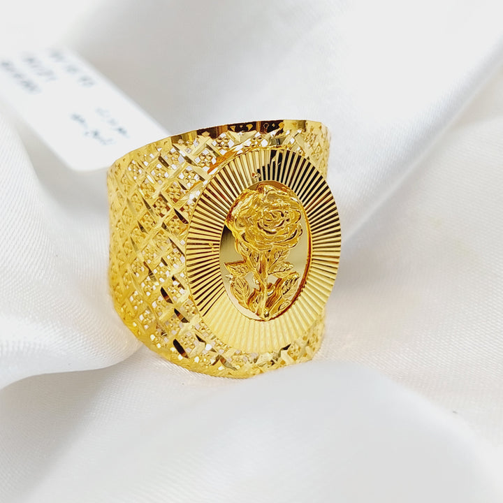 Ounce Ring  Made Of 21K Yellow Gold by Saeed Jewelry-29832