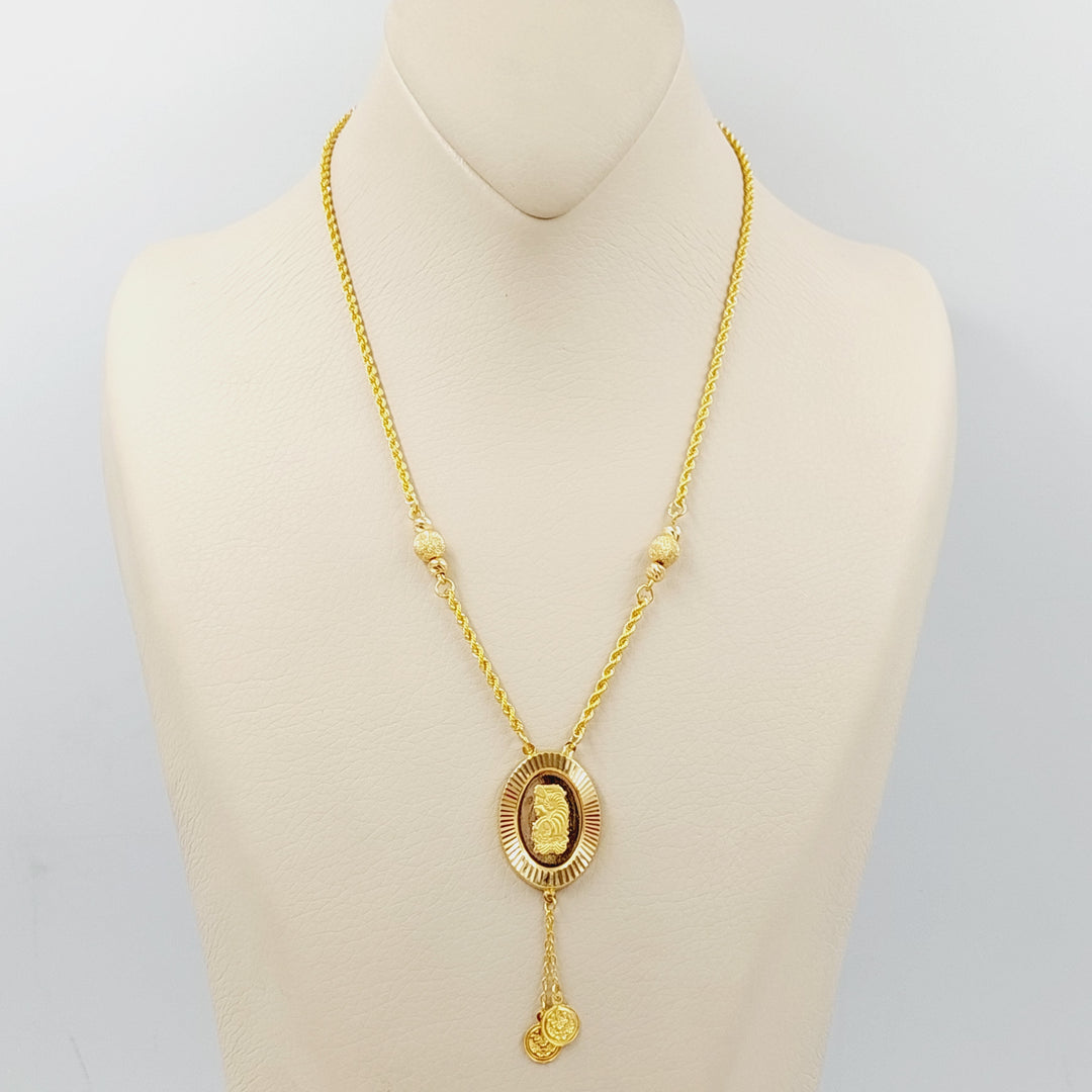 Ounce Rope Necklace  Made Of 21K Yellow Gold by Saeed Jewelry-28715