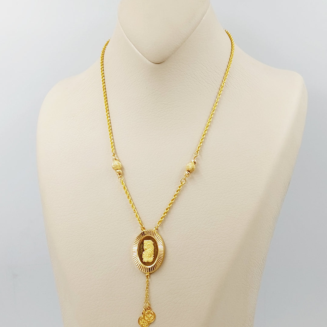 Ounce Rope Necklace  Made Of 21K Yellow Gold by Saeed Jewelry-28715