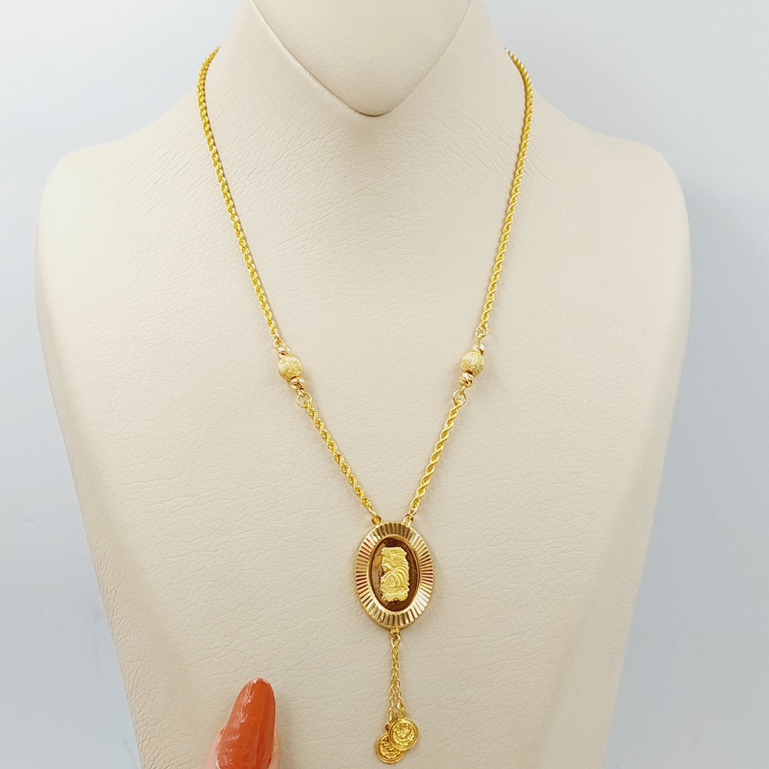 Ounce Rope Necklace  Made Of 21K Yellow Gold by Saeed Jewelry-28715