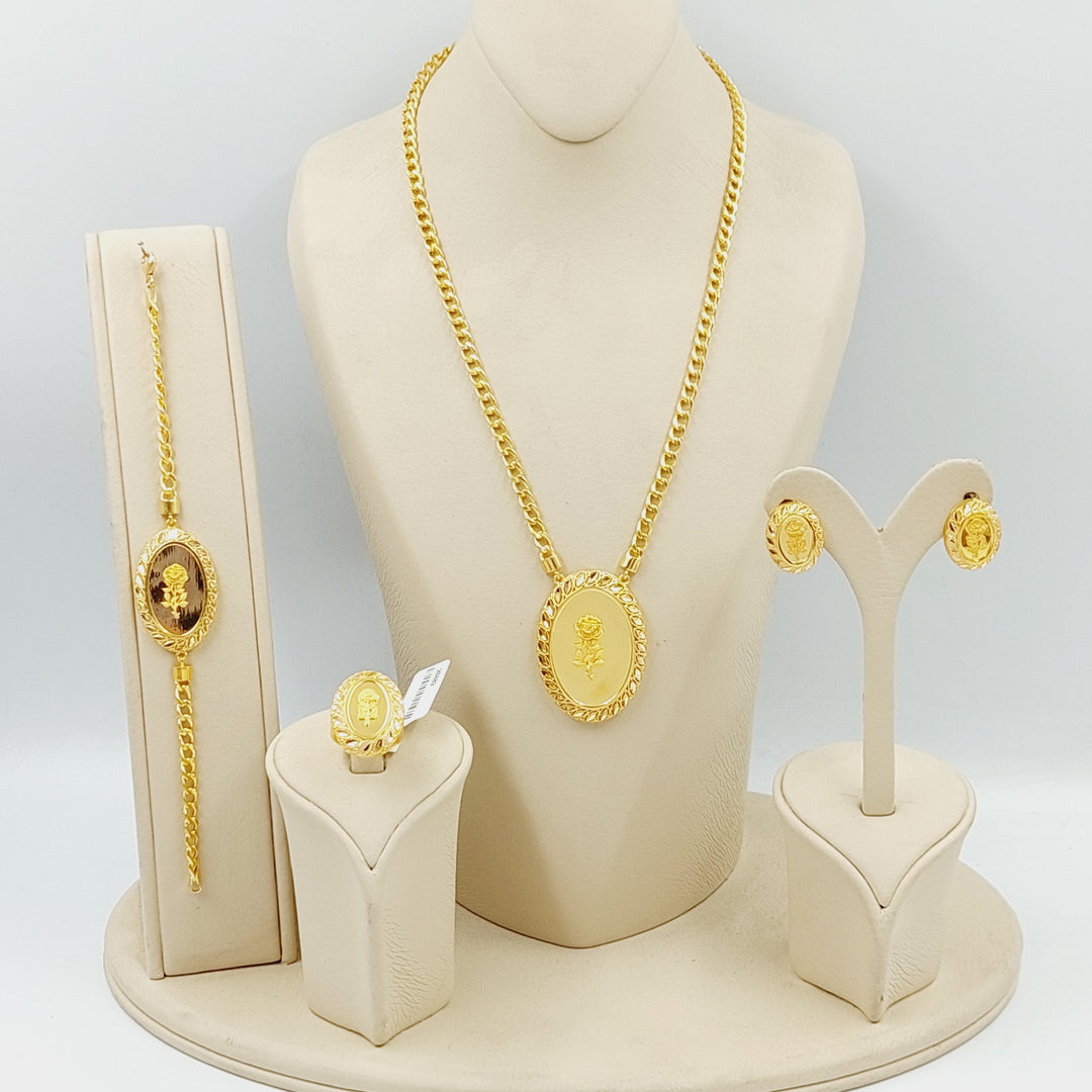 Ounce Set  Made Of 21K Yellow Gold by Saeed Jewelry-28889