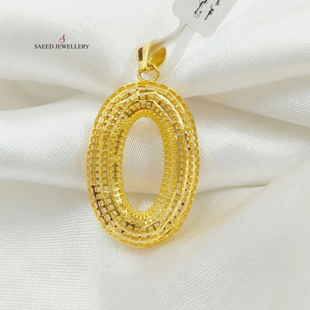 Oval Pendant  Made Of 21K Yellow Gold by Saeed Jewelry-29098