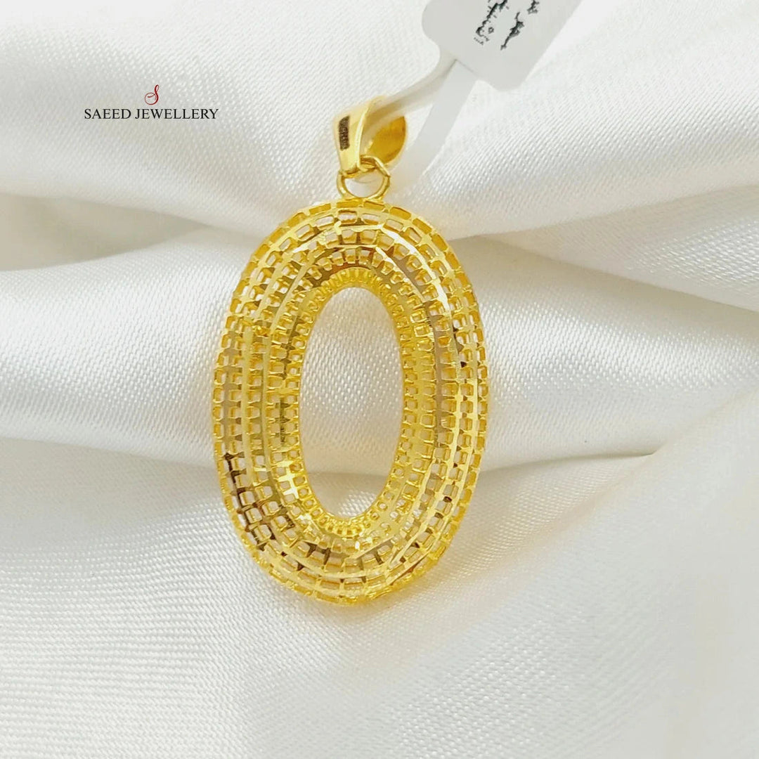 Oval Pendant  Made Of 21K Yellow Gold by Saeed Jewelry-29098