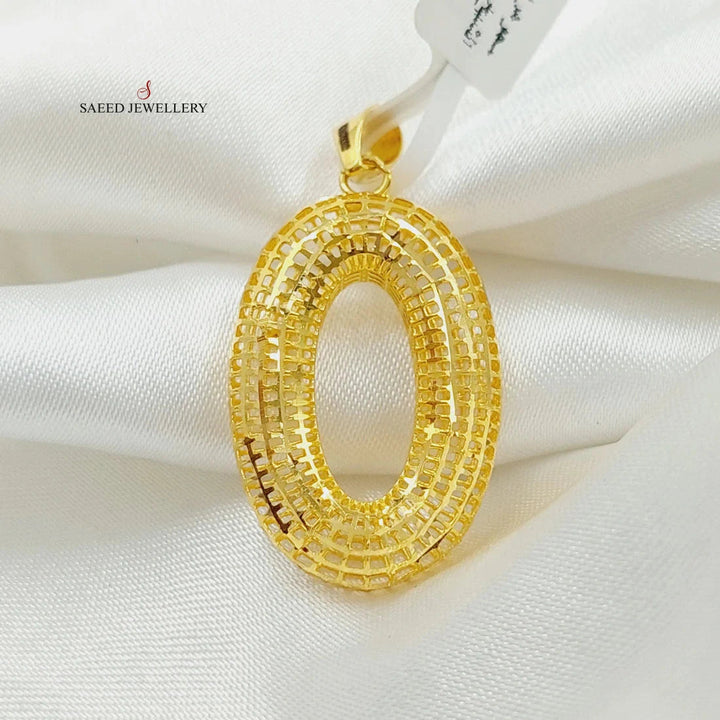 Oval Pendant  Made Of 21K Yellow Gold by Saeed Jewelry-29098